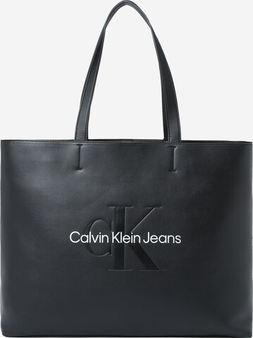 Calvin Klein Jeans Shopper in Black: front