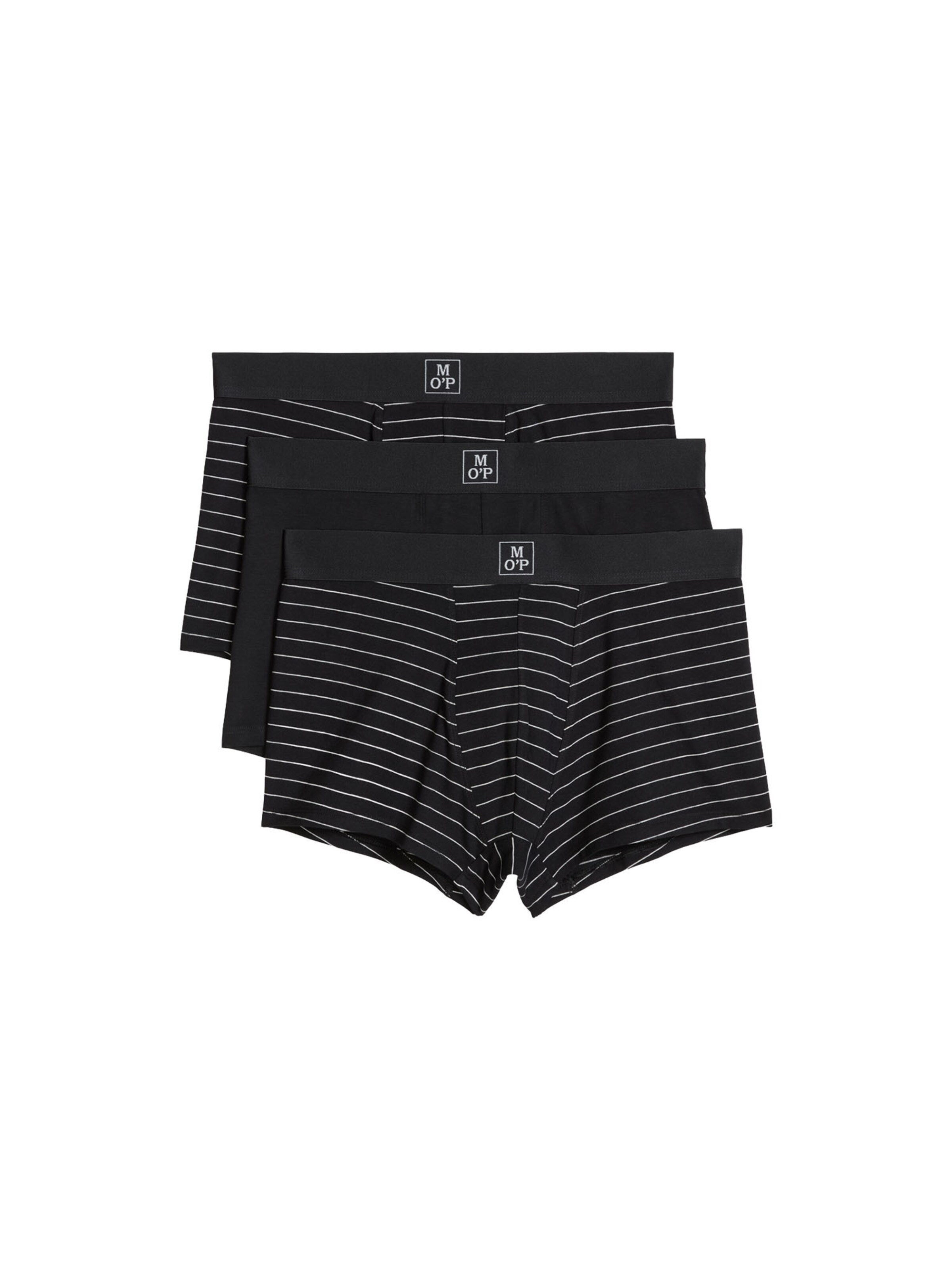 Marc O'Polo Boxer shorts ' Essentials ' in L in Black / White, Item view
