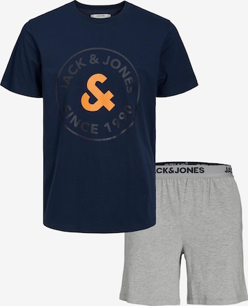 JACK & JONES Pyjama kort 'AARON' in Blauw: voorkant