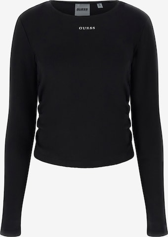 GUESSTehnička sportska majica 'NAT' - crna boja: prednji dio