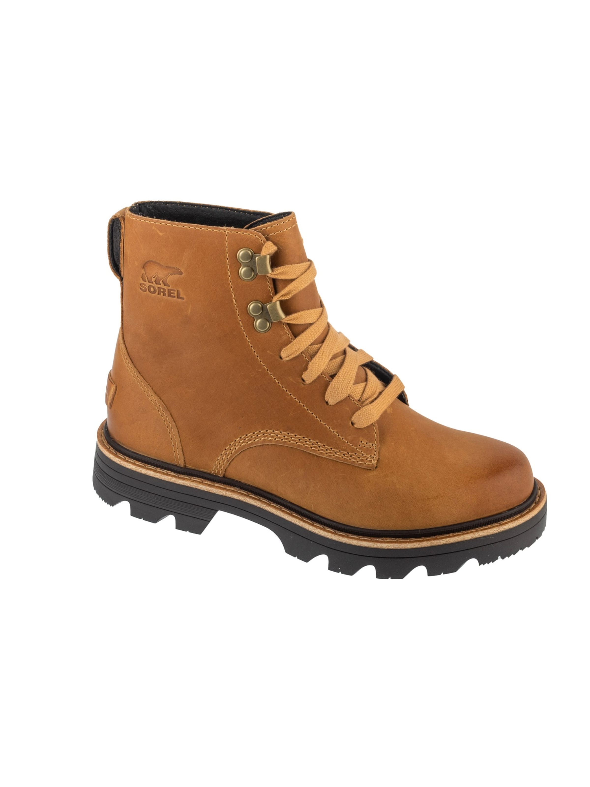SOREL Lace-up bootie 'Revel' in Brown: front