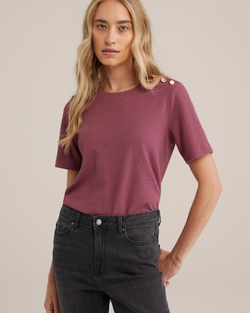 WE Fashion Μπλουζάκι σε λιλά: μπροστά
