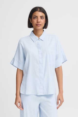 Pulz Bluse 'PZLUCA' i blå: forside