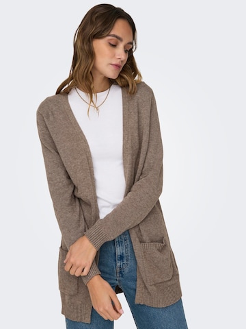 ONLY Knit Cardigan 'LESLY' in Brown