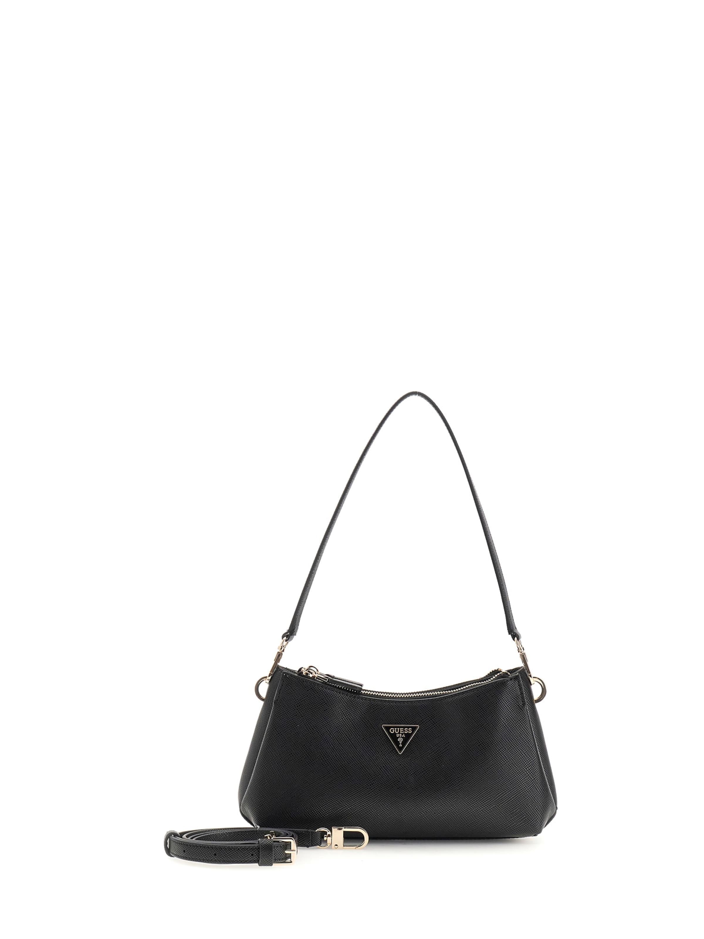 GUESS - Bolso de hombro 'NOELLE II' en negro: frente