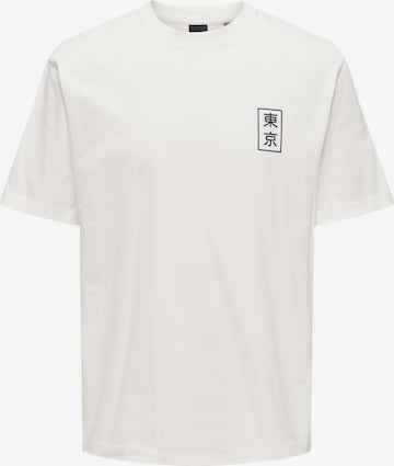 Only & Sons T-Shirt 'KACE' in Weiß: predná strana