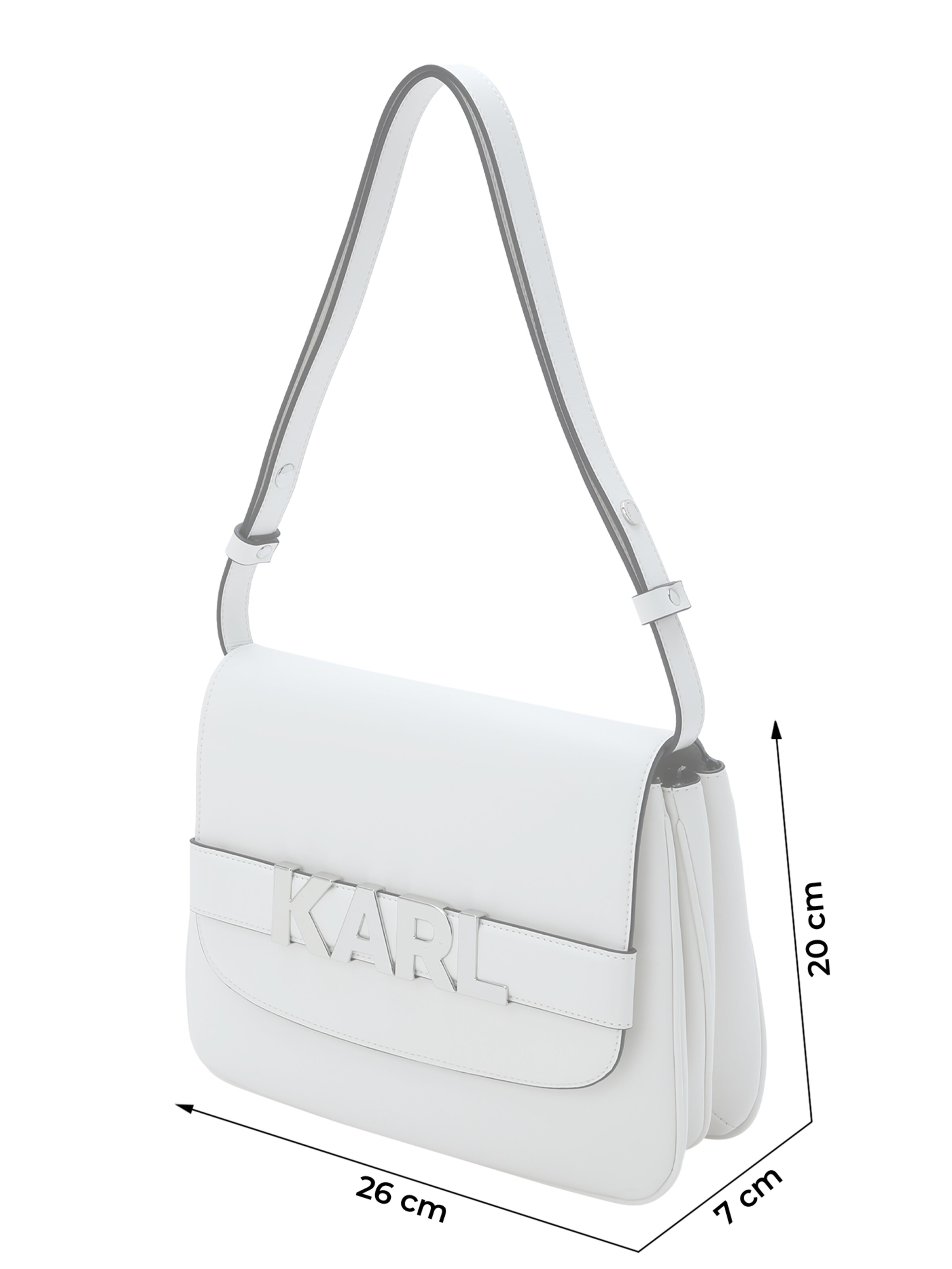 Karl Lagerfeld Skuldertaske i hvid
