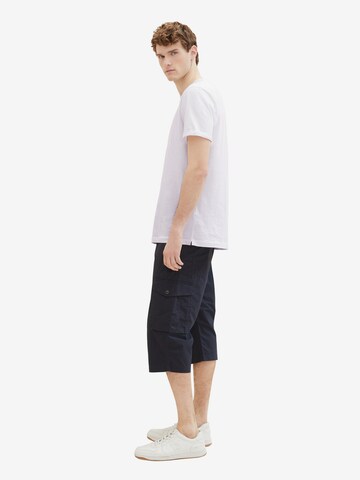 Regular Pantalon cargo TOM TAILOR en bleu