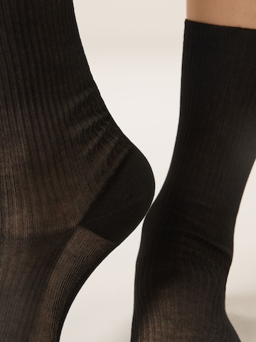 CALZEDONIA Socks in Black