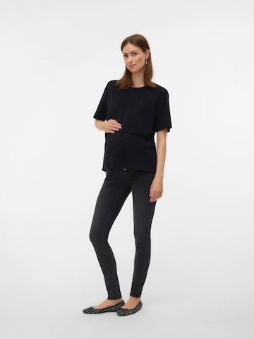 Slimfit Jeans 'MLMILA' di MAMALICIOUS in grigio
