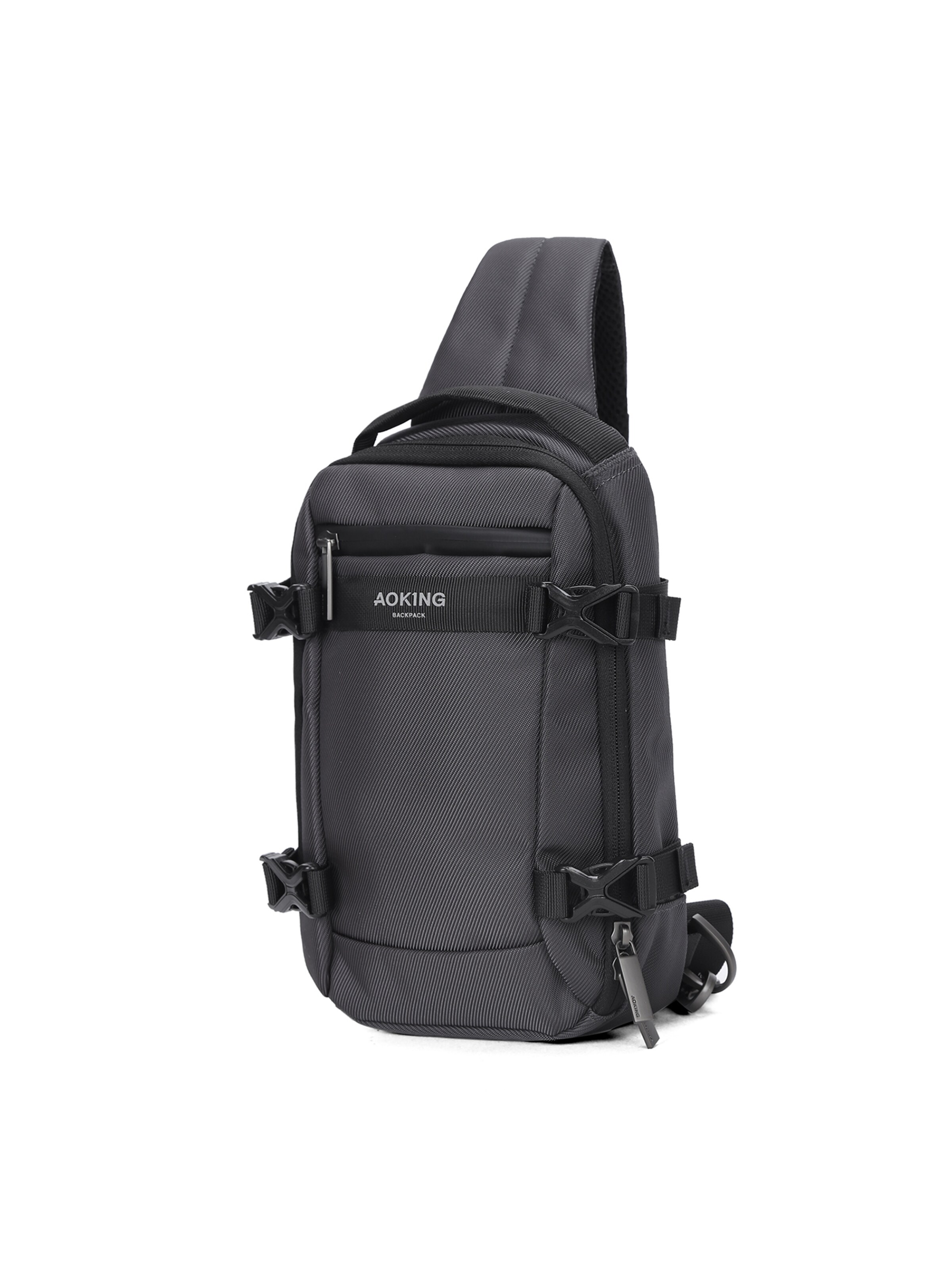 Aoking Schoudertas in Grijs: voorkant