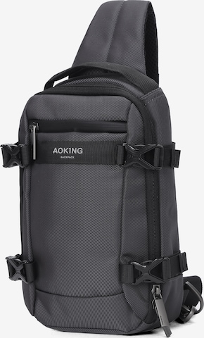 Aoking Crossbody Bag in Grey: front