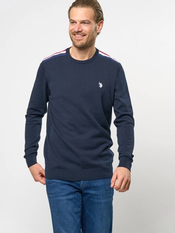 U.S. POLO ASSN. Pullover 'UMKarlo' in Blau: Vorderseite