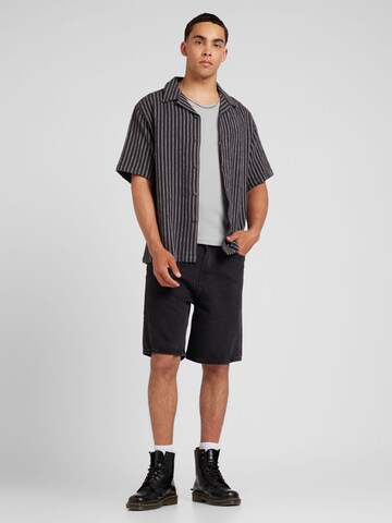 TOPMAN Regular Fit Hemd in Schwarz