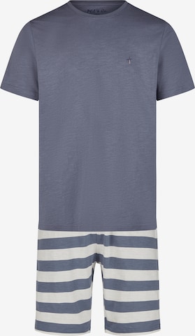 Phil & Co. Berlin Pajama short 'Lounge Dreams' in Grey: front