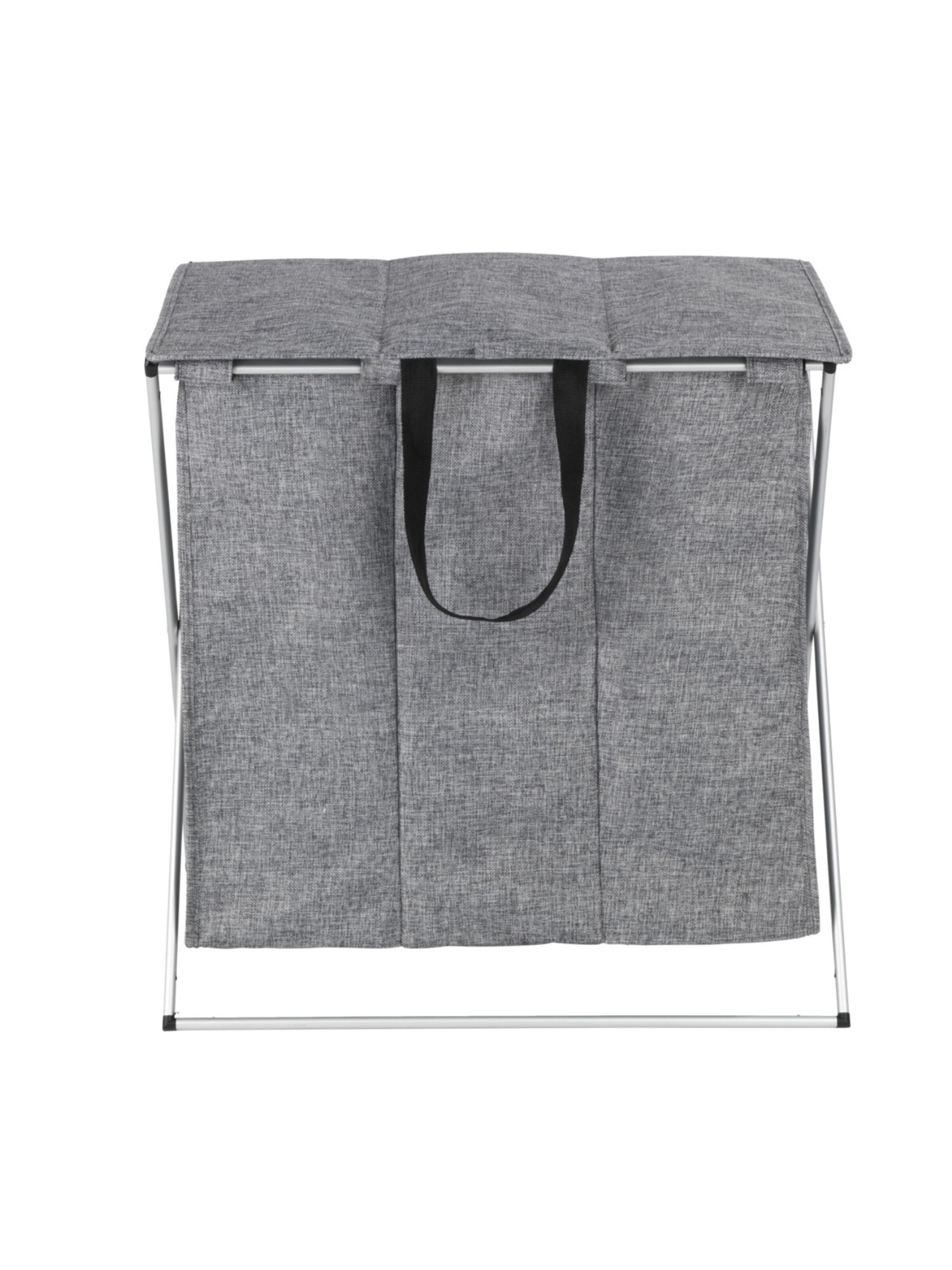 Wenko Laundry Basket 'Trio Top' in Grey: front