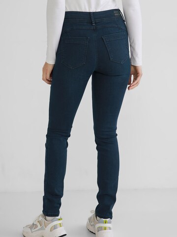 STREET ONE Slimfit Jeans 'York' in Blauw