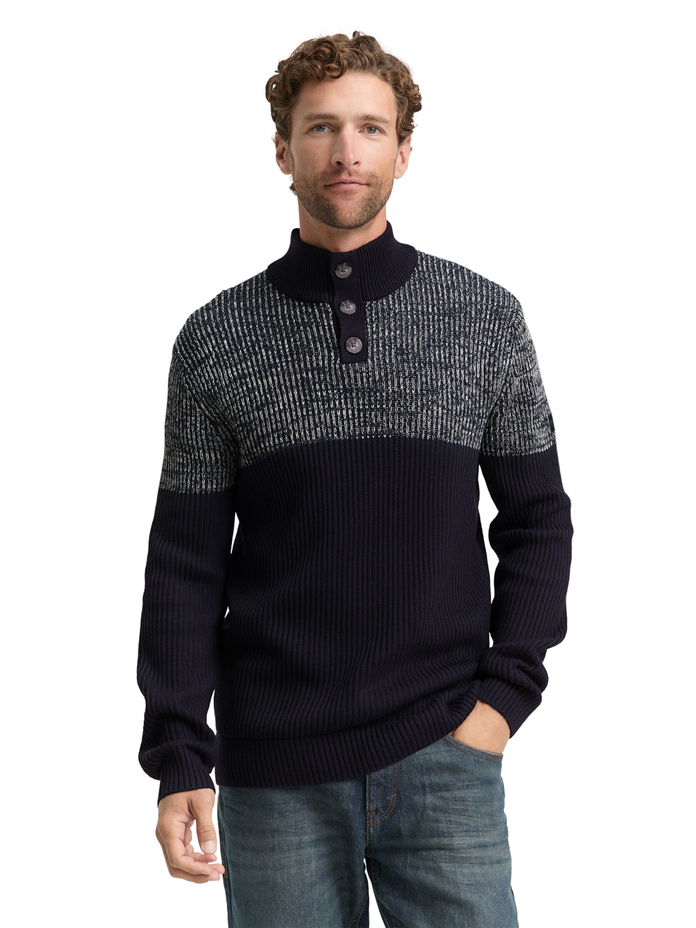 TOM TAILOR Свитер в Синий: спереди