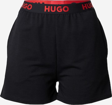 HUGO - regular Pantalón en negro: frente