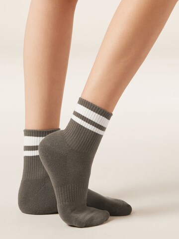 CALZEDONIA Socks in Brown: front