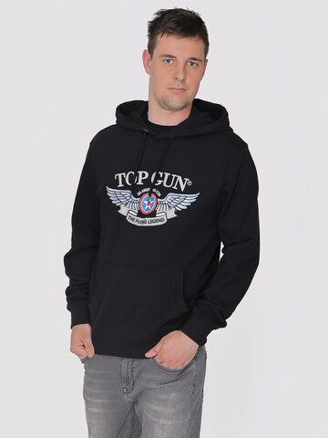 TOP GUN Sweatshirt in Zwart