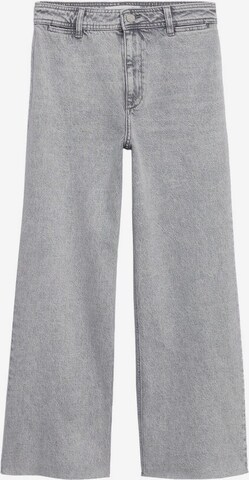 MANGO Wide leg Jeans 'Catherin' in Grijs: voorkant