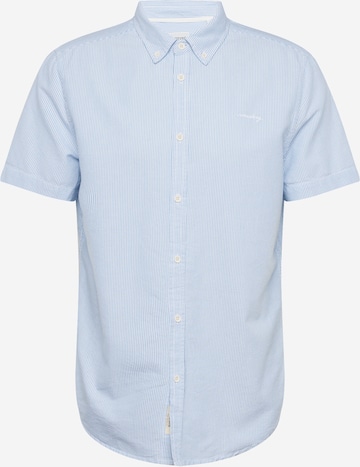 MUSTANG Regular fit Button Up Shirt 'Collin' in Blue: front