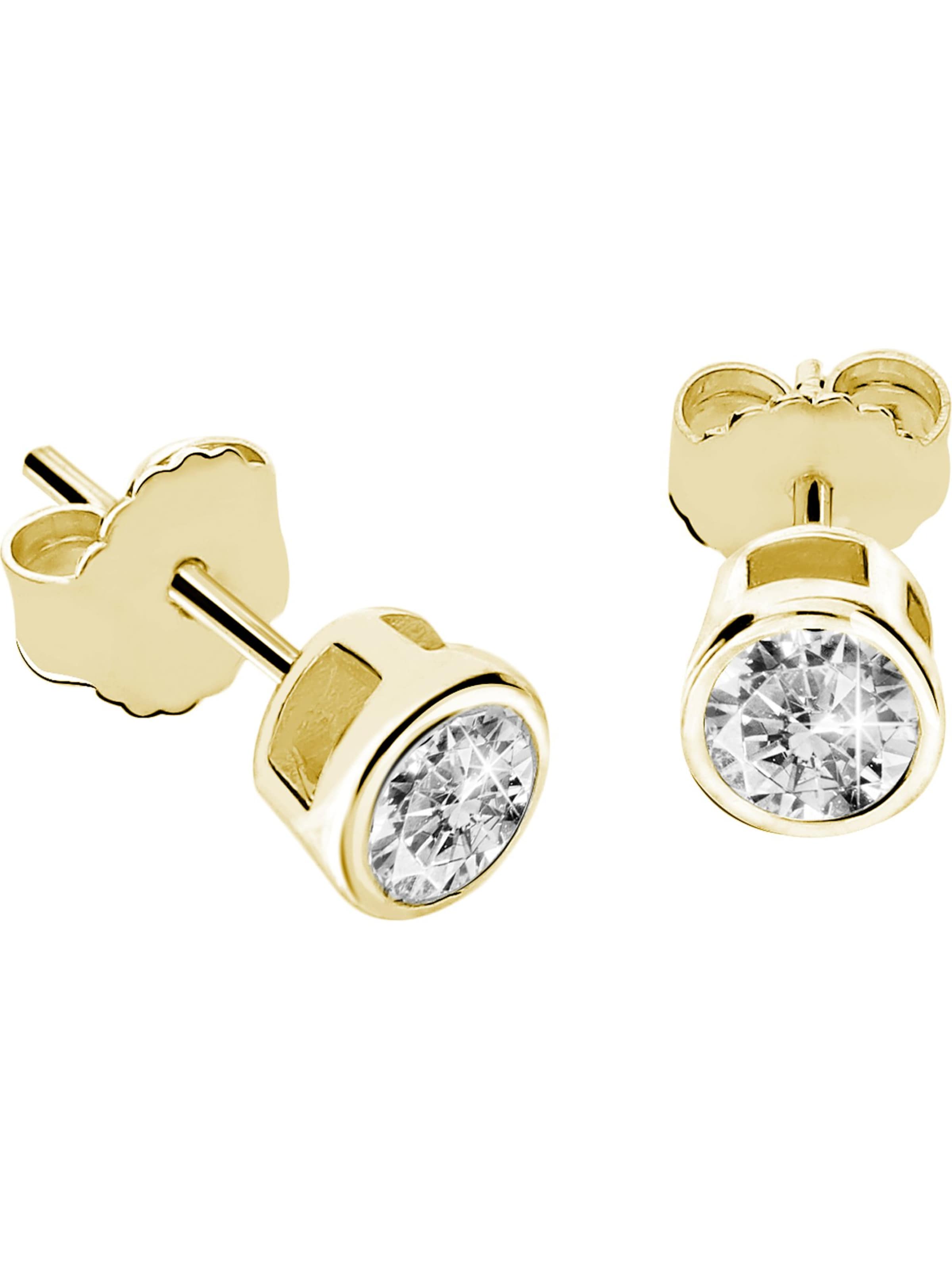 FAVS Earrings in Gold: front