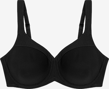 TRIUMPH Bra ' Modern Soft+Cotton ' in Black: front