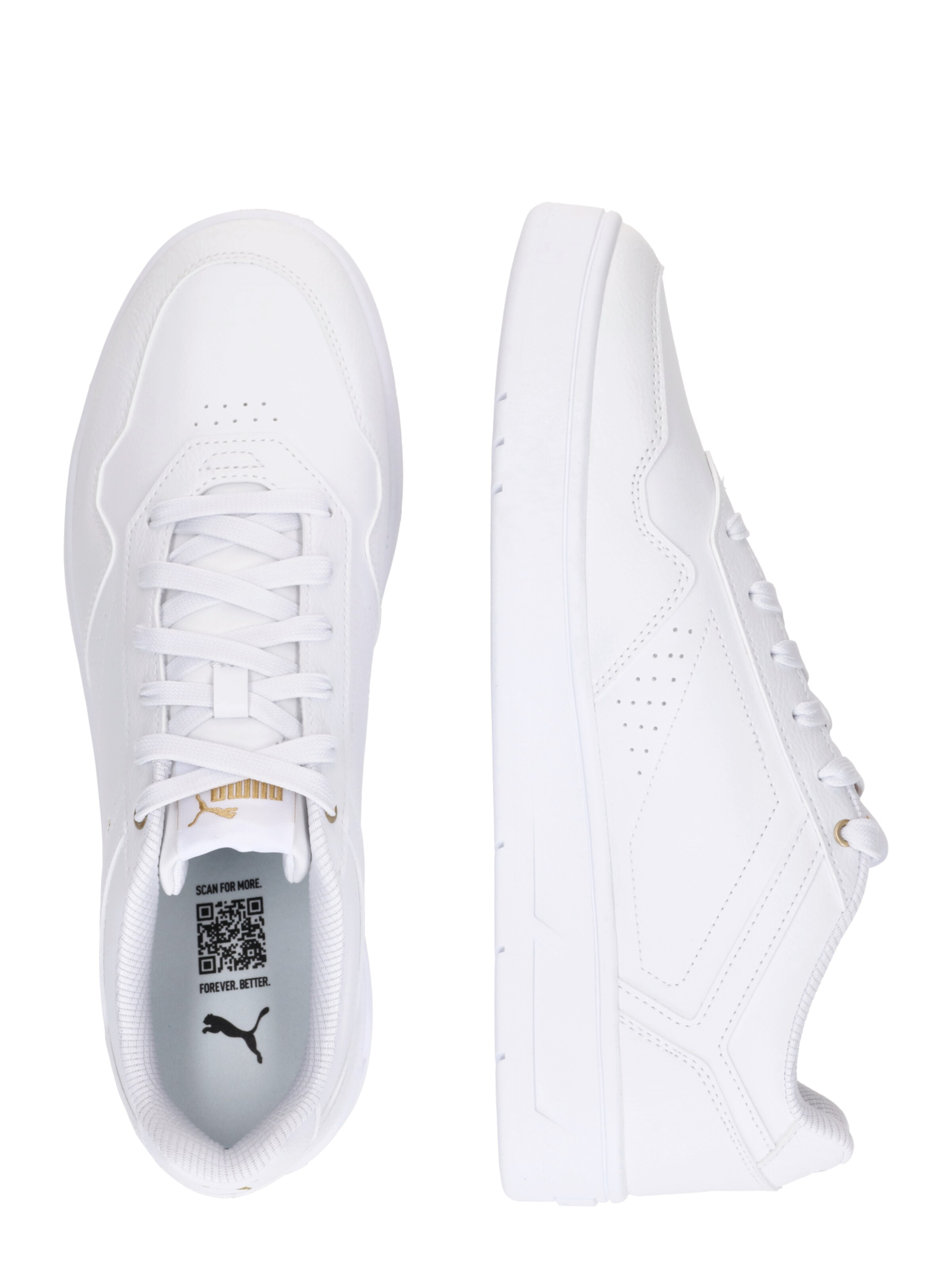 Baskets basses 'Court Classic' PUMA en blanc