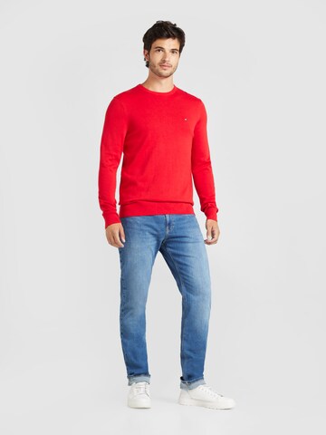 TOMMY HILFIGER Pullover 'ESSENTIAL' i rød
