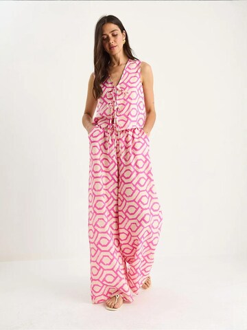 Bianco Lucci - Calças de fato em rosa