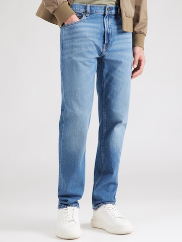 Calvin Klein Слим фит Дънки в синьо: отпред