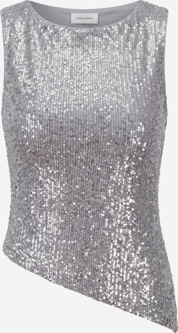 CHOLIDOU Top in Zilver: voorkant