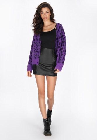 Cardigan myMo ROCKS en violet
