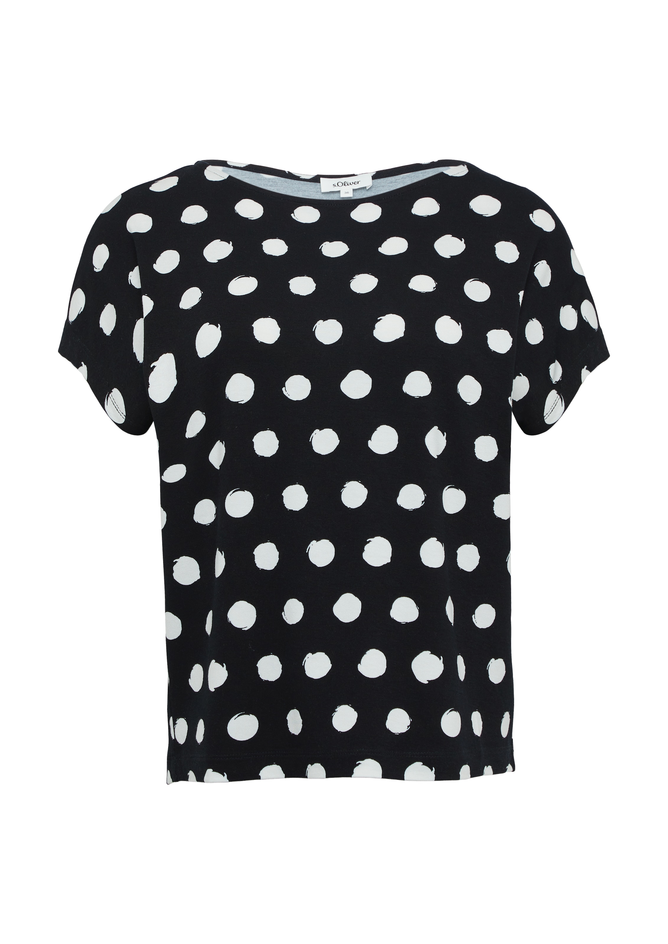 T-shirt s.Oliver en noir : devant