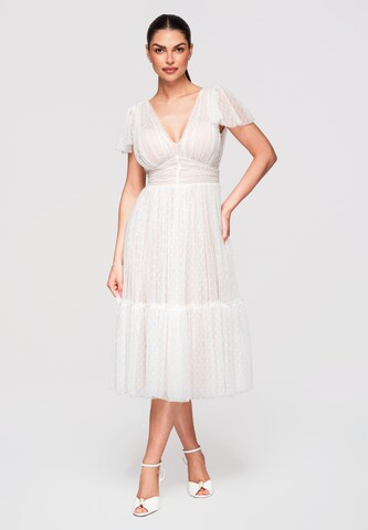 Ombre Kleid in Weiß: Vorderseite