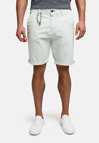 INDICODE JEANS Regular Chino trousers 'INPifter' in Blue: front