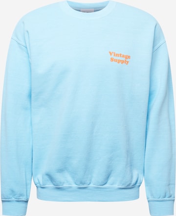 Vintage Supply Sweatshirt in Blauw: voorkant