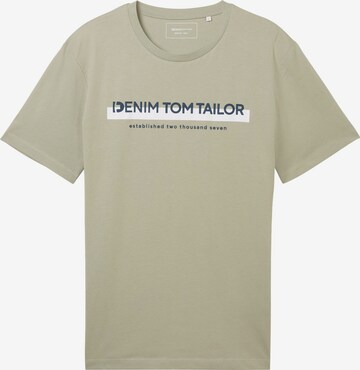 TOM TAILOR DENIM T-Shirt in Grün: predná strana