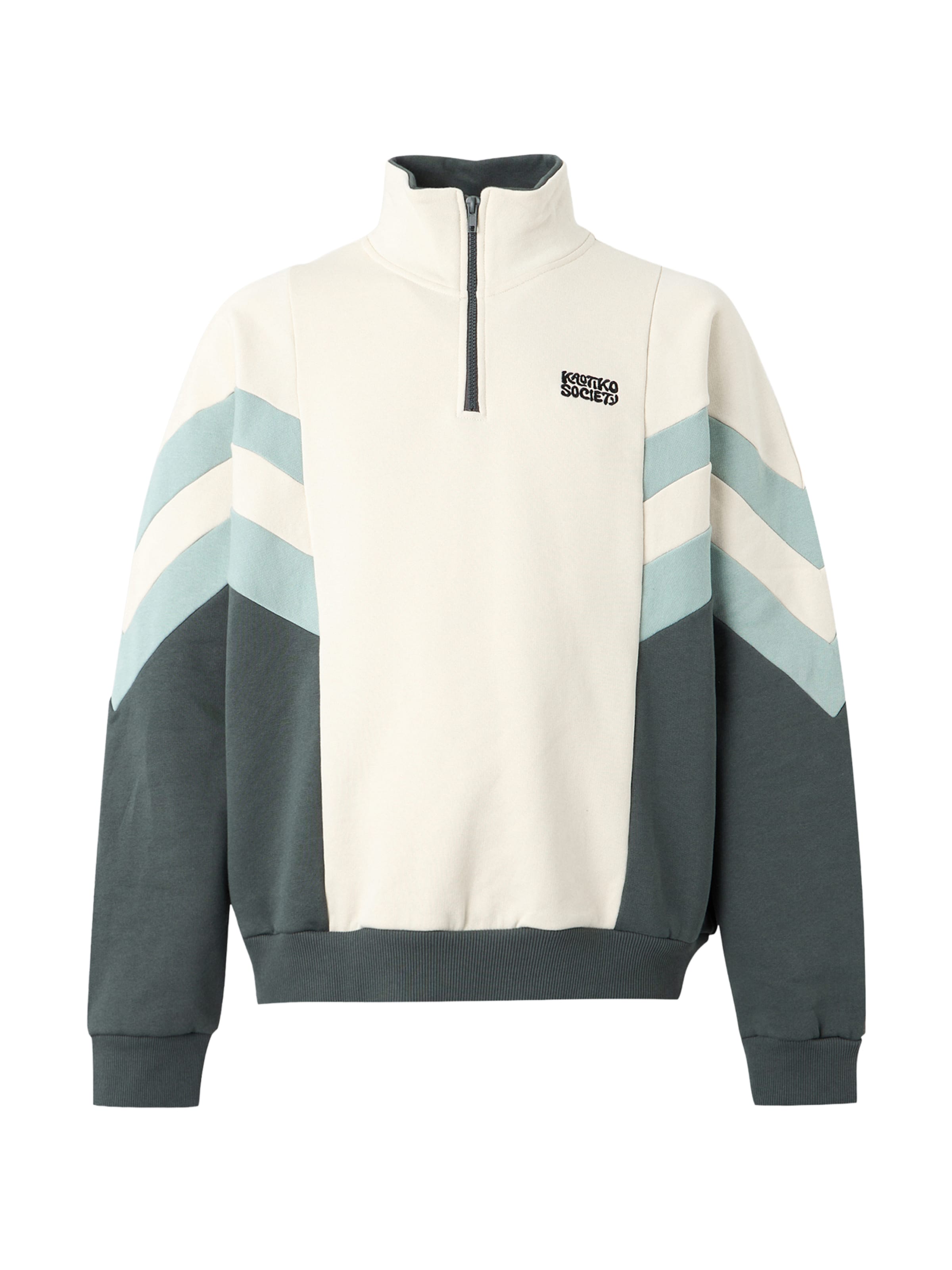 Kaotiko - Sweatshirt 'CLARK' em bege: frente