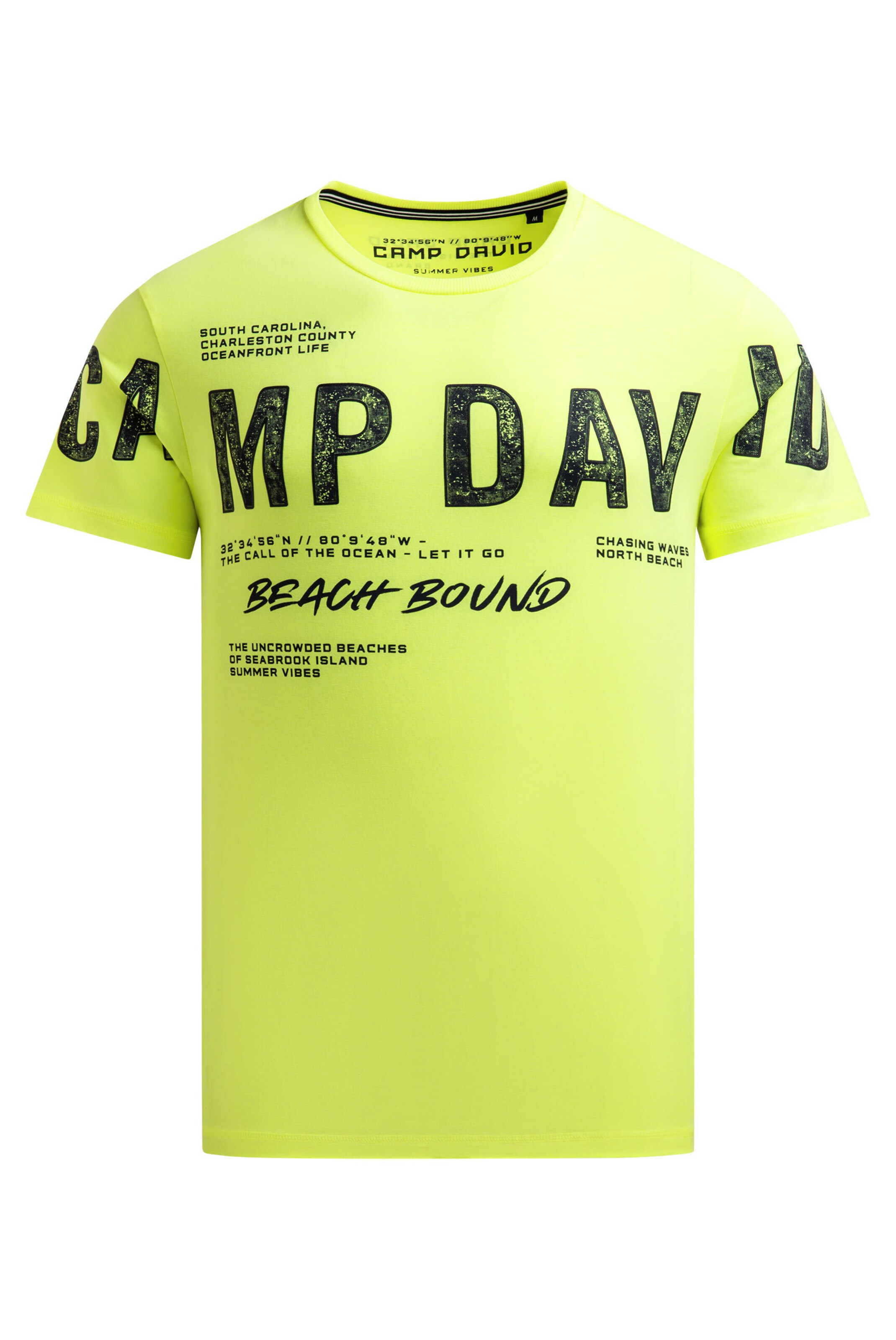 CAMP DAVID Shirt in Yellow: front