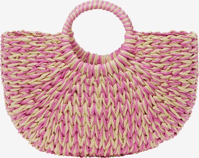 Paplūdimio krepšys iš ebeeza, spalva – smėlio spalva / rožinė, Prekių apžvalga