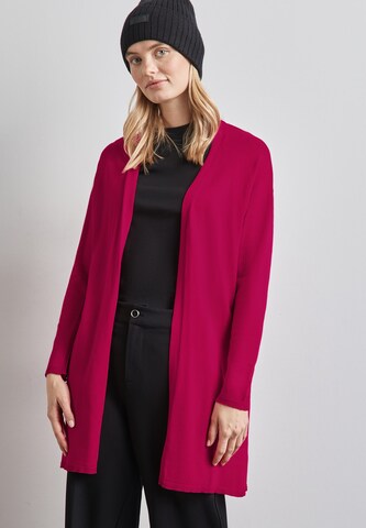 STREET ONE Knit Cardigan in Pink: front