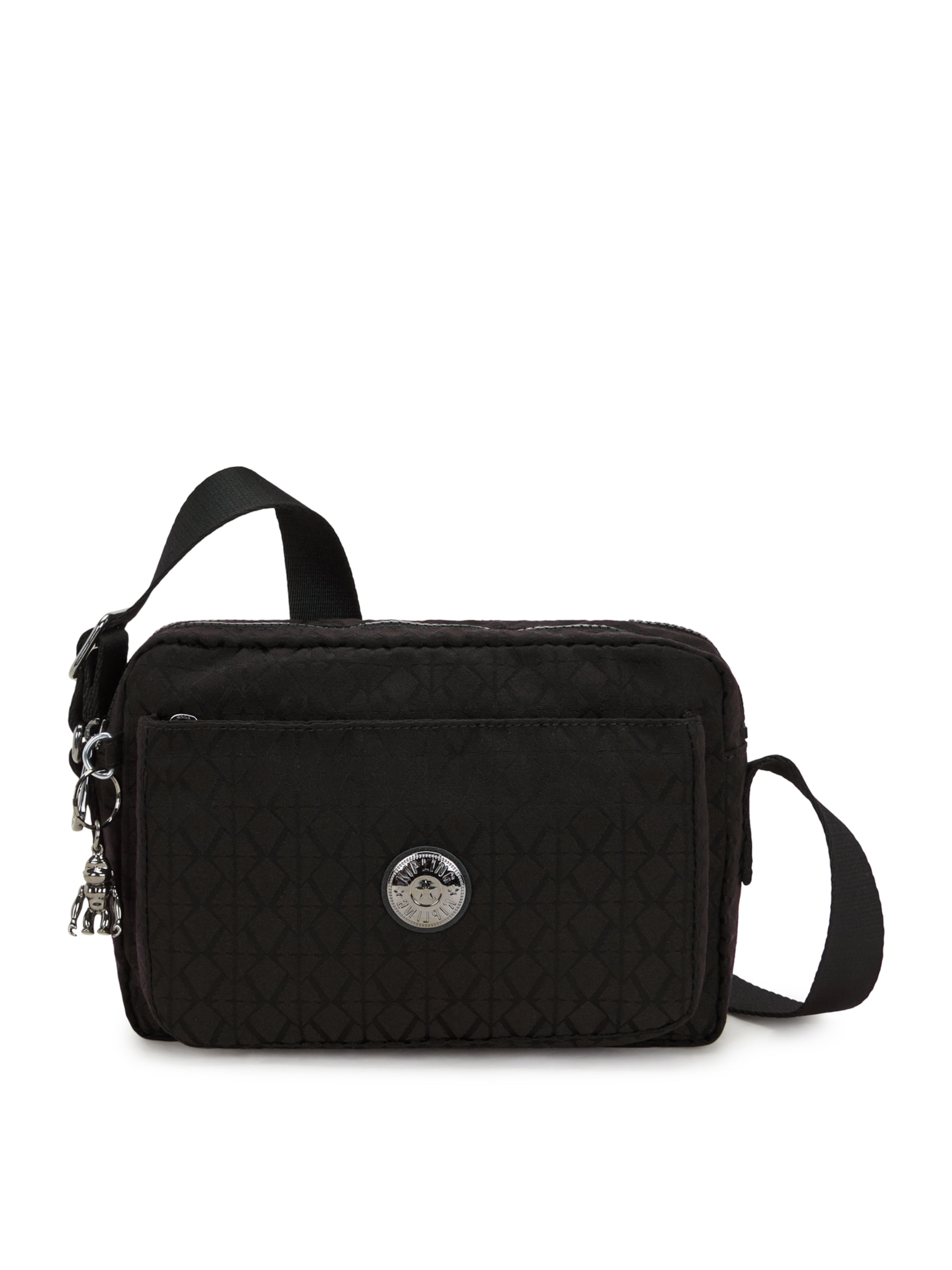 KIPLING Torba za čez ramo 'Abanu' | črna barva: sprednja stran
