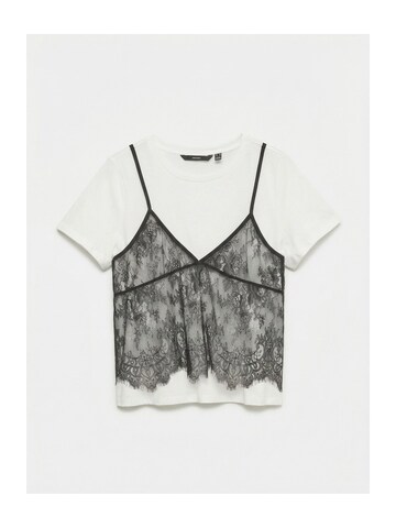 VERO MODA T-Shirt 'VMCARLA' in Weiß: Vorderseite