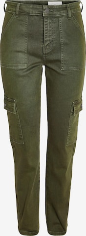 Coupe slim Jeans cargo 'Moni' Noisy may en vert : devant