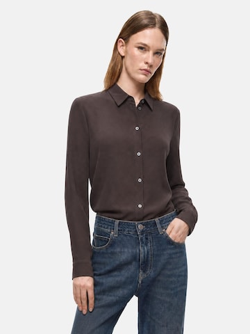 PINKO Bluse 'PINKO CRACKERS CAMICIA CREPE DE CHINE CAMICIA'‌ in Braun