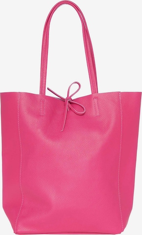 Zwillingsherz Shopper 'The Classic' in Pink: front