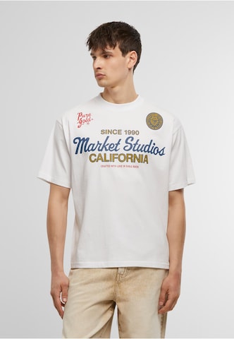 MARKET T-Shirt 'Pure Gold' in Weiß: Vorderseite